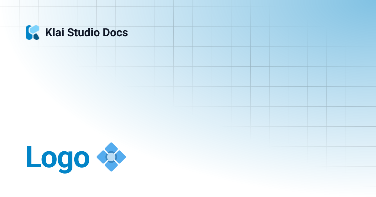 Logo 💠 | Engineering Reference Docs | Klai Studio Docs