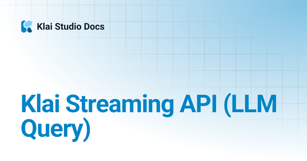 BF Streaming API (LLM Query) | FM BetterForms Docs