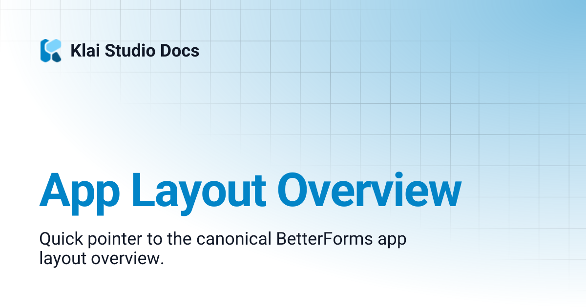 App Layout Overview | Klai Studio Docs